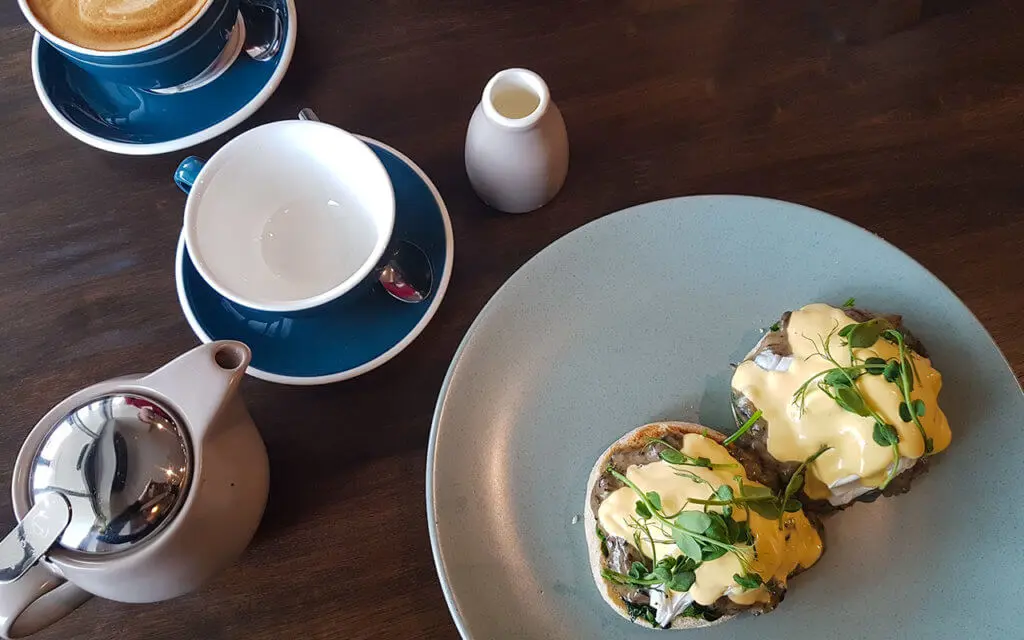 Breakfast at SevenPenny in Greymouth was delicious