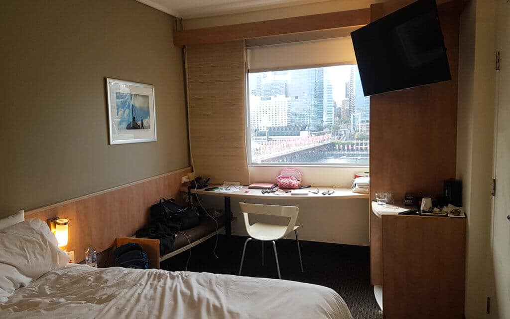 We spent two weeks in this hotel room, in Darling Harbour