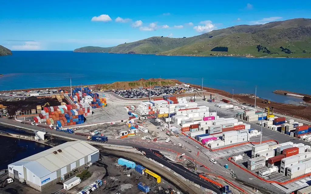 Lyttelton receives goods from around the world