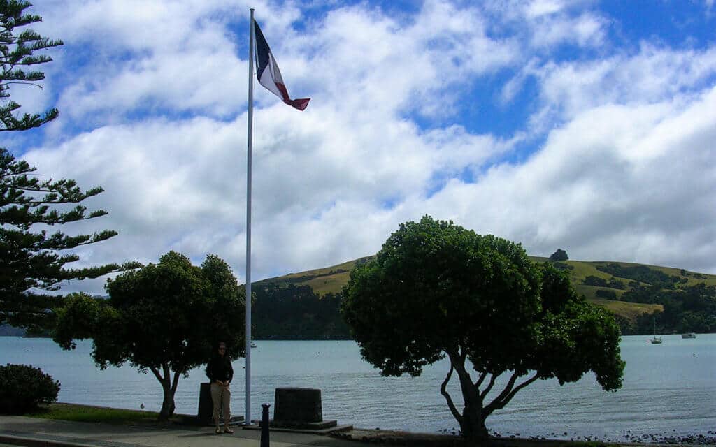 Akaroa has a French memorial to remember the settlers