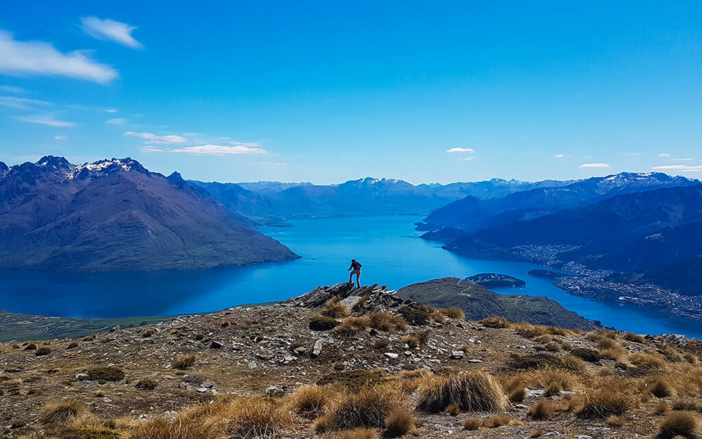 We caught some great views of Lake Wakatipu on our helicopter ride