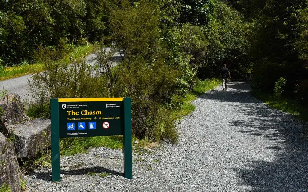 The Chasm is a spectacular river gorge on the way to Milford Sound
