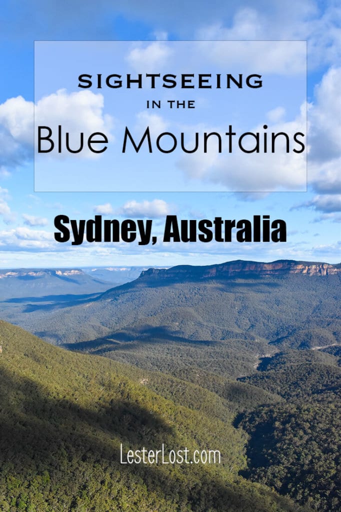 Sightseeing in the Blue Mountains will take you to some beautiful lookouts