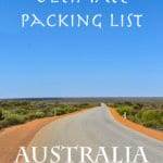 You need a good packing list for your road trip around Australia
