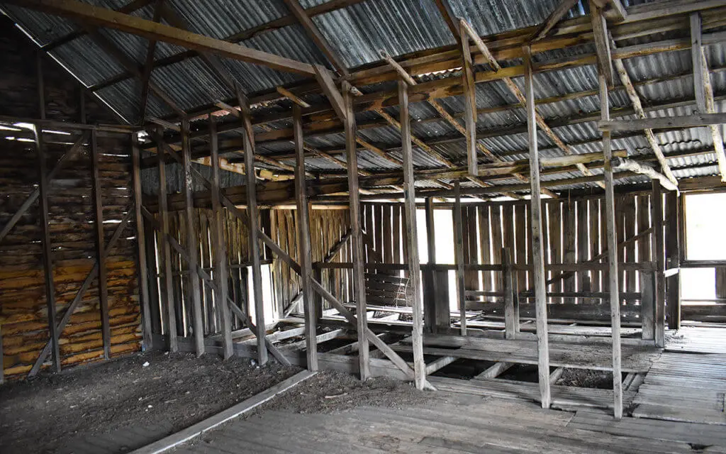 The Frenchs Farm Woolshed is still standing