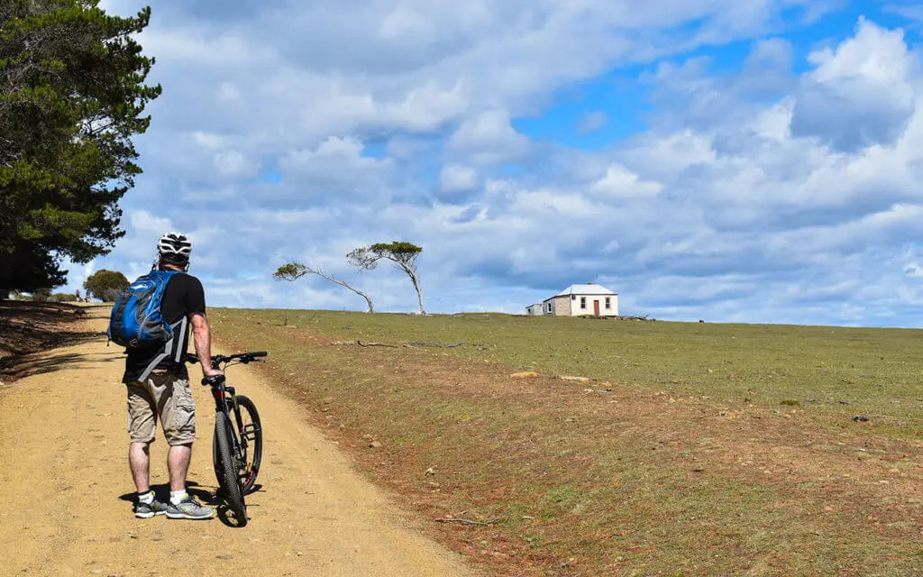 A great way to explore Maria Island is to cycle around