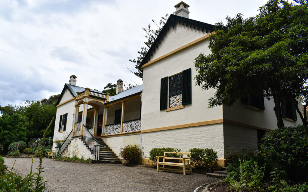 The Commandant's House is a cosy home on the grounds of Port Arthur