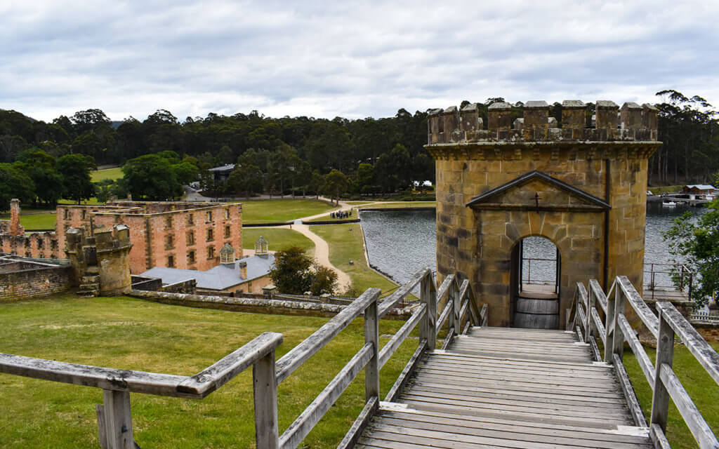 The Guard Tower overlooks the Penitentiary at Port Arthur