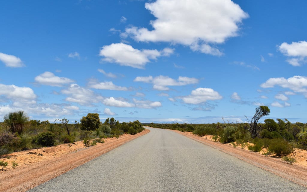 The roads in Kalbarri National Park are very easy to drive