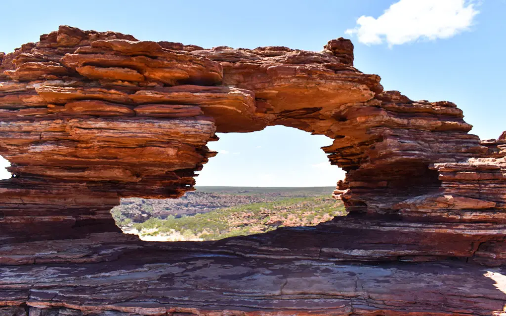 Nature's Window is a famous feature of Kalbarri National Park