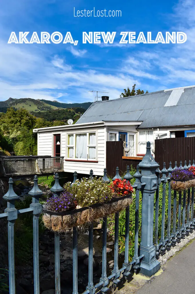 The streets of Akaroa have a French feel