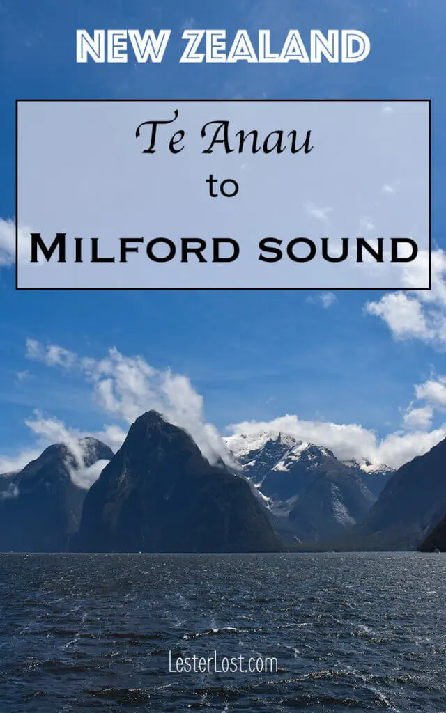 Drive from Te Anau to Milford Sound in New Zealand
