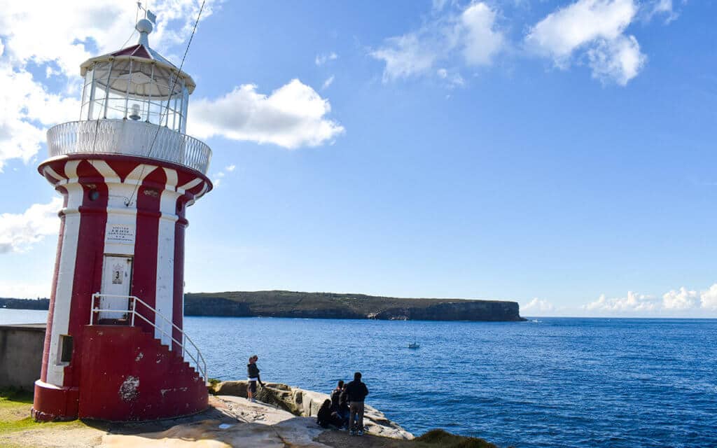 Hornby Lighthouse is on South Head at the entrance of Sydney Harbour