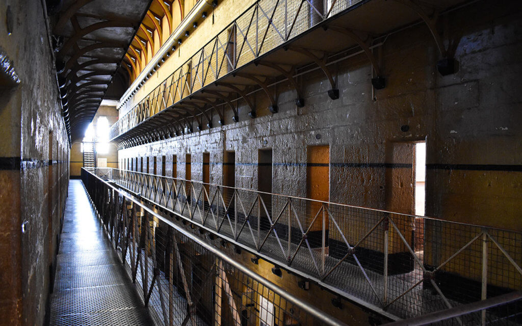 The middle floor of the Old Melbourne Gaol housed trusted prisoners who behaved well