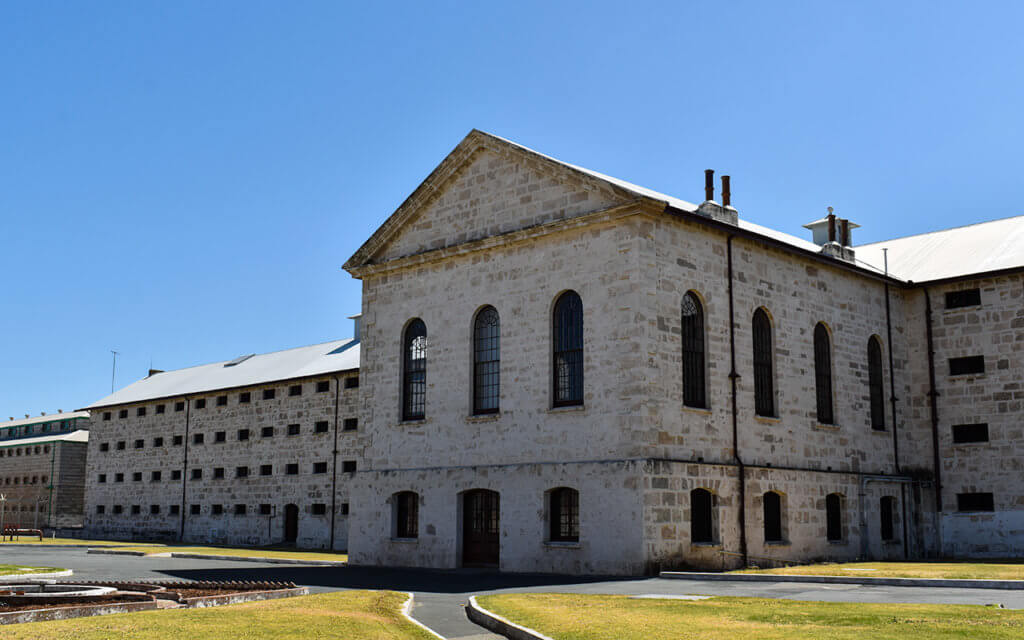The main cell block in Fremantle Prison was built by convict labour