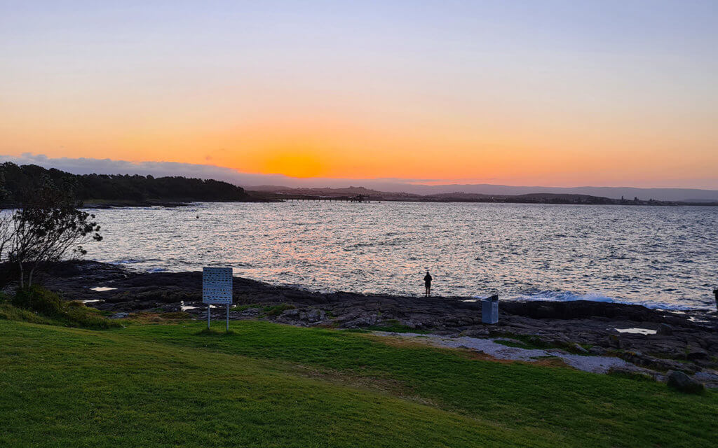 Bass Point near Kiama is a great place for sunset