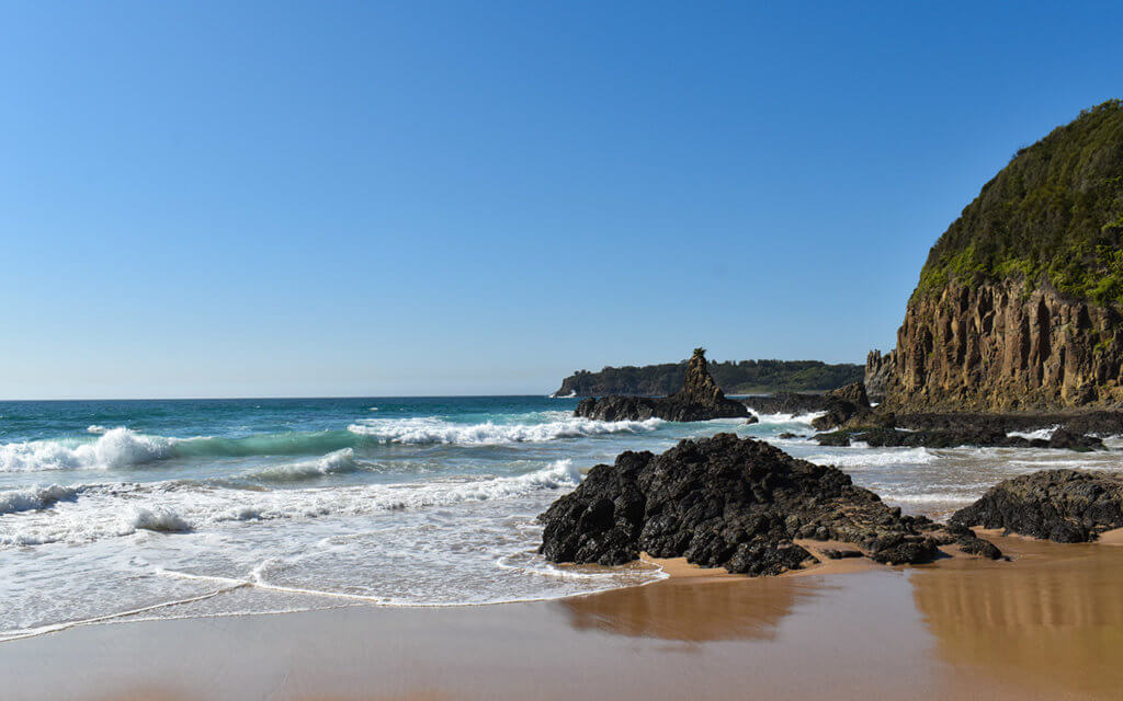You can access Cathedral Rocks from Jones Beach in Kiama