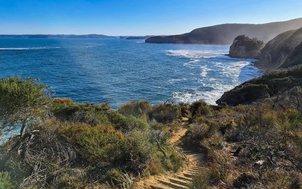 The coastal walk in Bouddi National Park is stunning at the end of the day