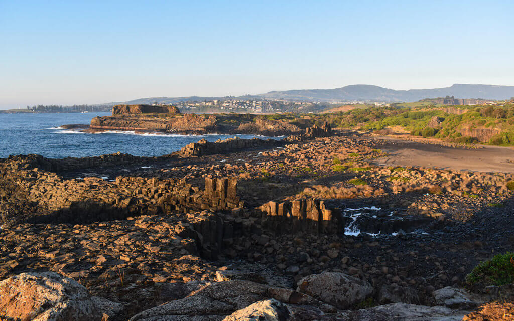 You can see the old quarry from Bombo Headland