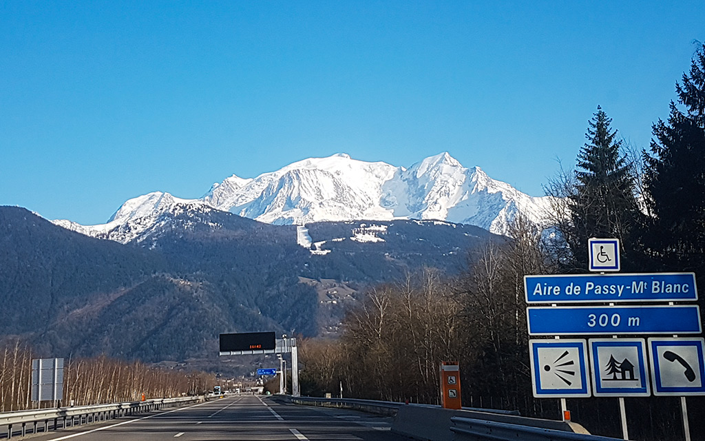 The road to Les Contamines is a beautiful drive