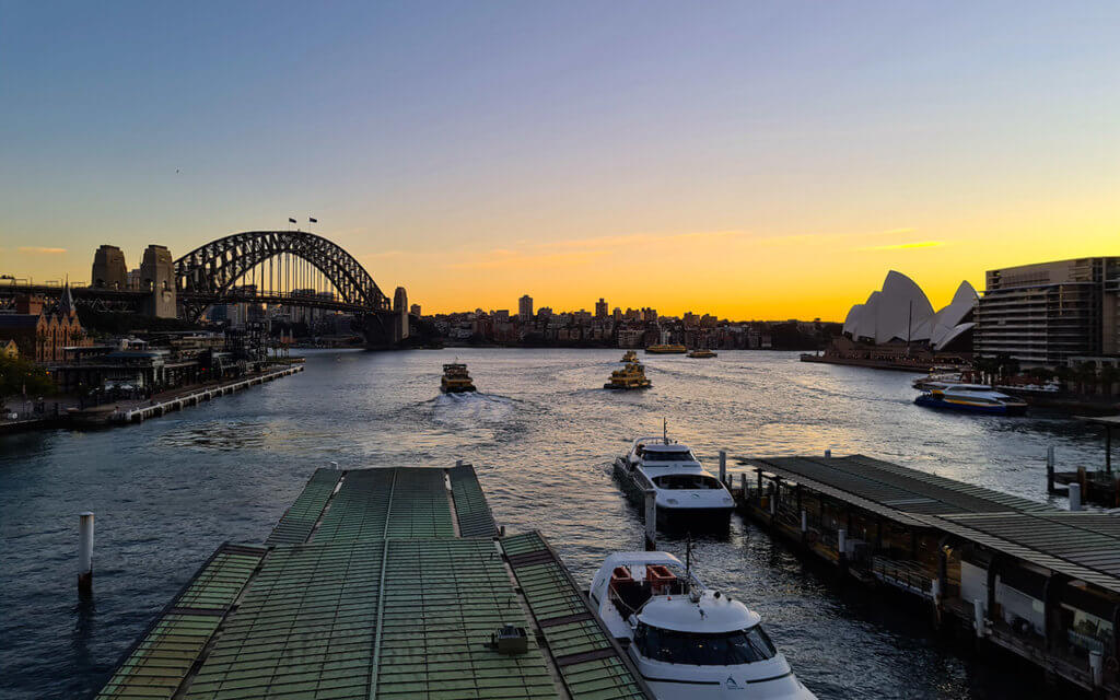You can continue to Cahill Walk from the Sydney Harbour Bridge walkway